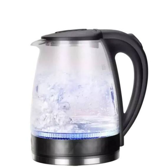 Чайник электрический стеклянный 2л RAF 7865 Черный