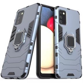 Ударопрочный чехол Transformer Ring for Magnet для Samsung Galaxy A02s Grey