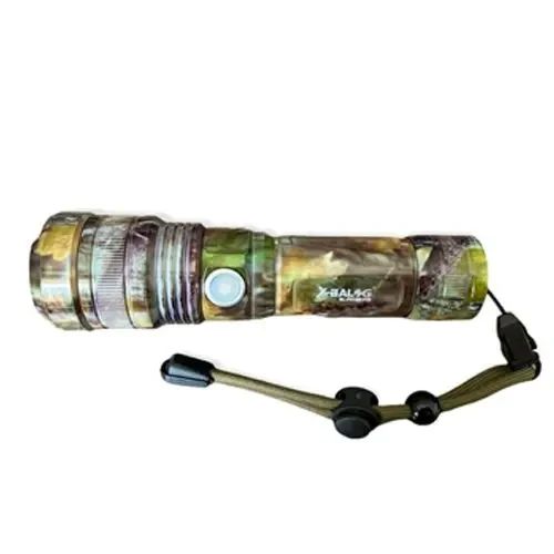 Ручной аккумуляторный фонарик с боковым диодом Power style MX-915M-COB камуфляжный расцветка | Зображення 1