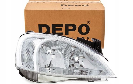 Фара Передняя Opel Combo 2000-2002 Правая H7/H7 С Белым Указ.Поворота, Эл. Рег. (Valeo Тип) | Зображення 1