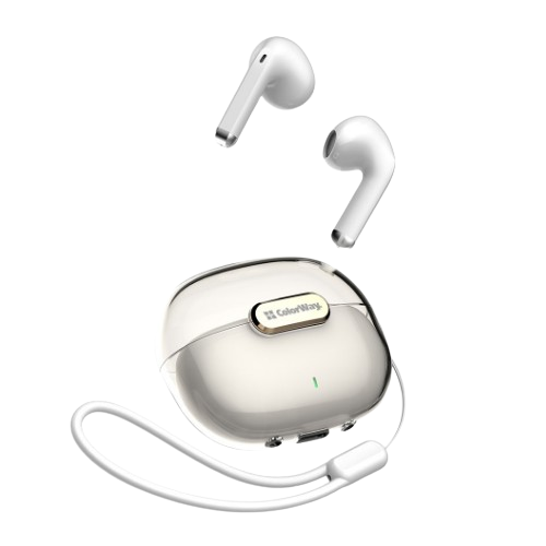Навушники бездротові ColorWay slim CW-TWS2WT Earbuds білий | Зображення 3