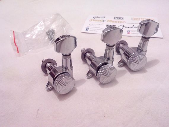 Колки локовые для электрогитары и акустической гитары 3L+3R Lock хромовые | Зображення 5