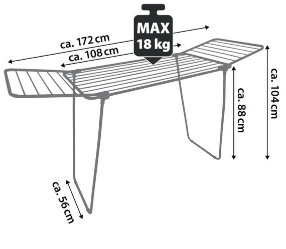 Сушарка для білизни підлогова Casa Si Pluto 18m Silver (CS92748Q05) | Зображення 3