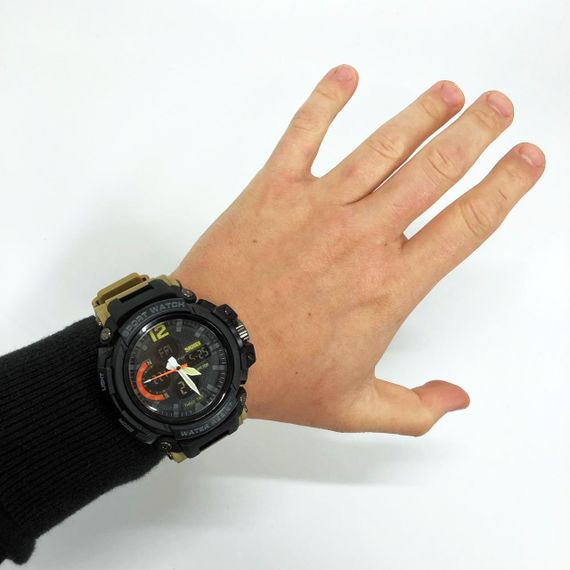 Чоловічі круглі спортивні годинники SKMEI, Повсякденні спортивні годинники Протиударні VL-17 | Зображення 2