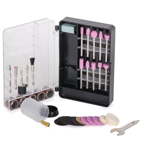 Комплект аксесуарів для гравера WT-0516, DT-0517, 42 од. INTERTOOL BT-0012 | Зображення 4