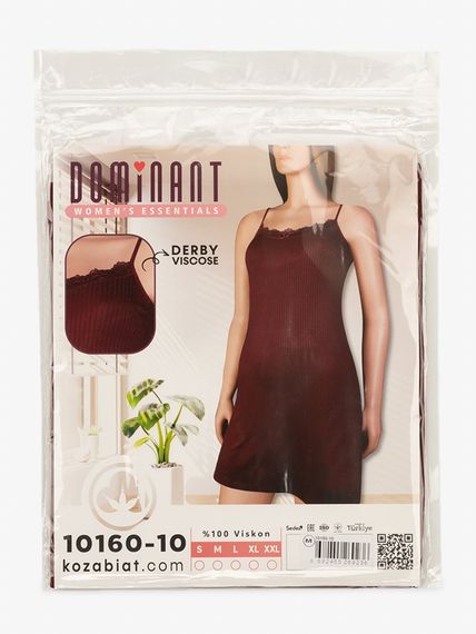 Нічна сорочка жіноча Dominant 10160 S Бордовий shop (2000999627910) | Зображення 3