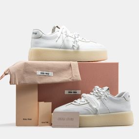 Кросівки жіночі Miu Miu (Шкіра) топ 2117 40 25.5