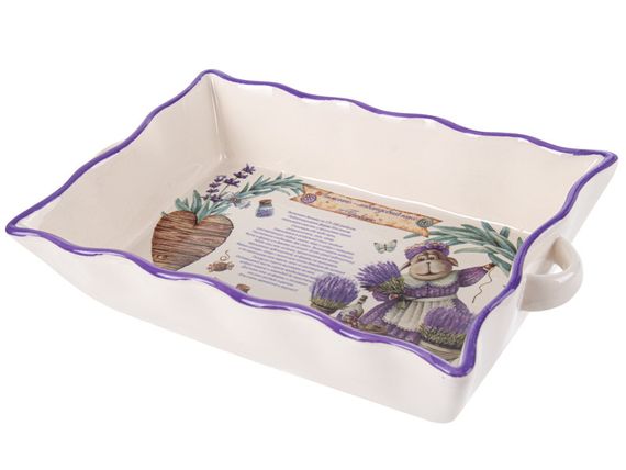 Керамическое блюдо для запекания Lavender Story Baker 29х18х6 см | Зображення 1