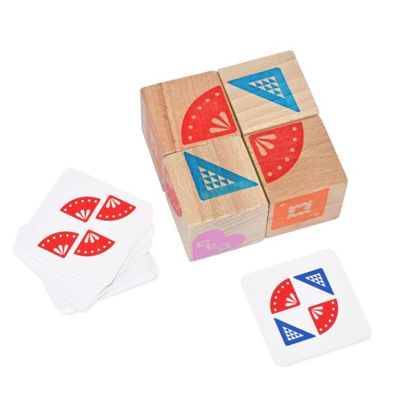 Навчальні логічні кубики "Склади візерунок" Igroteco 900477, 50 завдань на картках | Зображення 5