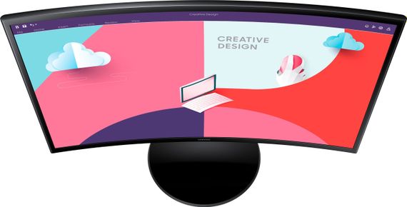 Samsung Монітор 27' S27C360E D-Sub, HDMI, VA, 75Hz, 4ms, CURVED (LS27C360EAIXCI) | Зображення 4