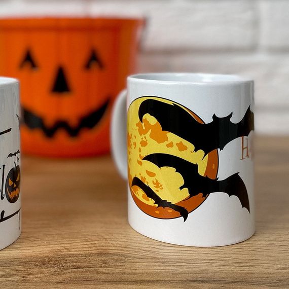 Кружка с принтом Halloween party 330 мл (KR_HAL020)