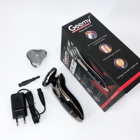 Электробритва для мужчин Gemei, Аккумуляторная бритва с фирменным лезвием, Мужская бритва на батарейках WP-85 | Зображення 1