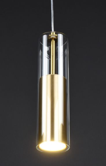 Люстра підвісна на 1 лампочку 27611 Латунь 30-200х10х10 см. | Зображення 3