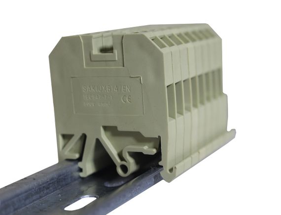 Клемма КНГ-SAK-10EN 61А 0.5-10мм2 винтовая бежевая наборная на DIN-рейку без маркера без крышки Ny95505486 | Зображення 2