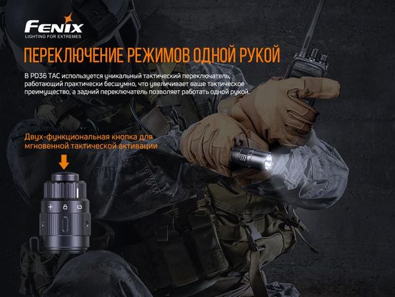 Ліхтар ручний Fenix PD36TAC | Зображення 6