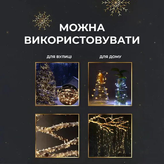 Гірлянда роса на пульті 100 метрів на 1000 світлодіодів крапля білий провід жовтий 1000L100MWY | Зображення 1