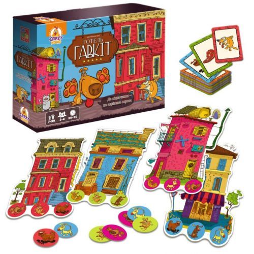 Гра настільна Vladi Toys розважальна. Готель "Гавкіт" (укр) | Зображення 1