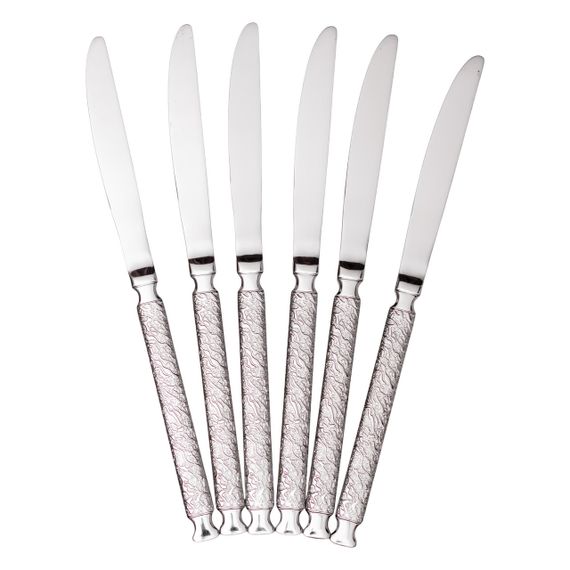 Набір столових ножів 6 (шт)  з нержавіючої сталі 23 (см) Срібло HP-8-37