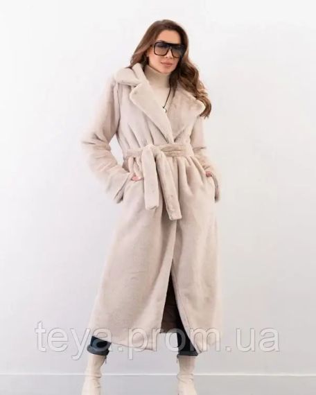 Пальто колір бежевий розміри S, XL, L, M FI_009098