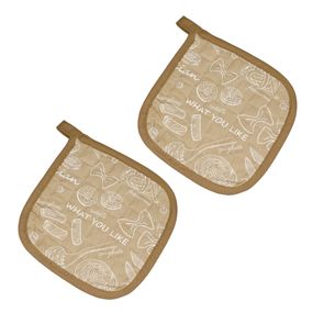 Прихватка Home Line 65465 Україна 20x20  Бавовна Принт, Бежевий