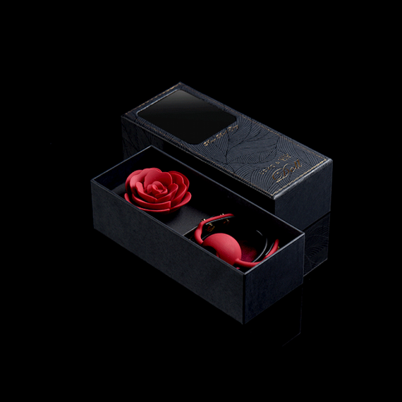 Кляп троянда із силікону та італійської шкіри Rose Ball Gag UPKO Sex Aura | Зображення 7