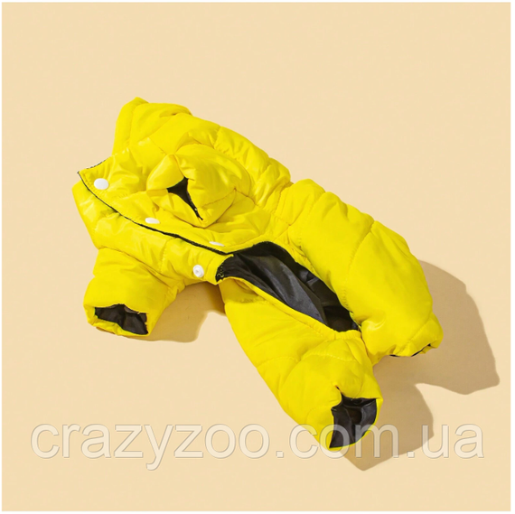 Комбинезон для собак и котов EcoToys Yellow M желтый A: 27 см B: 34 см C: 28 см 6926 | Зображення 5