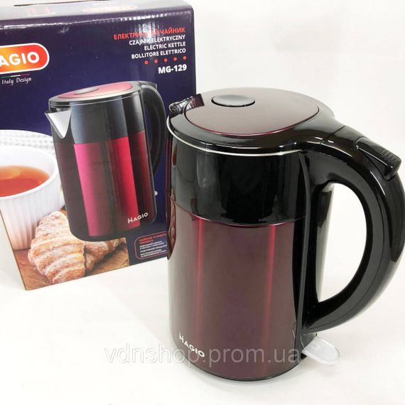 Побутовий чайник для кухні MAGIO MG-129 1.8 л 1850 Вт, Зручний електричний чайник для кухні XM-34 | Зображення 2