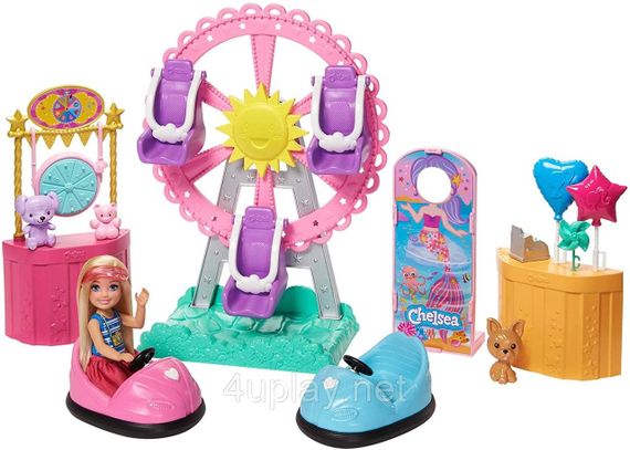 Клуб Барбі Лялька Челсі на атракціонах Ігровий набір Карнавал Barbie Club Chelsea Doll and Carnival Playset | Зображення 1