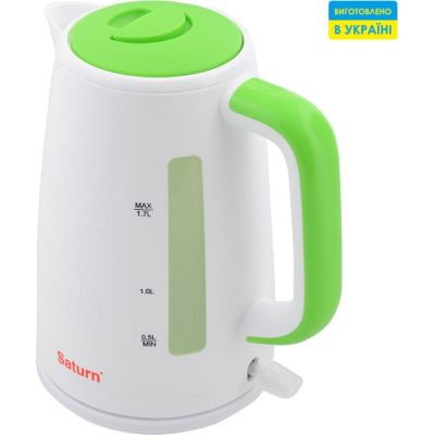 Електрочайник Saturn ST-EK8435U White/Green | Зображення 1