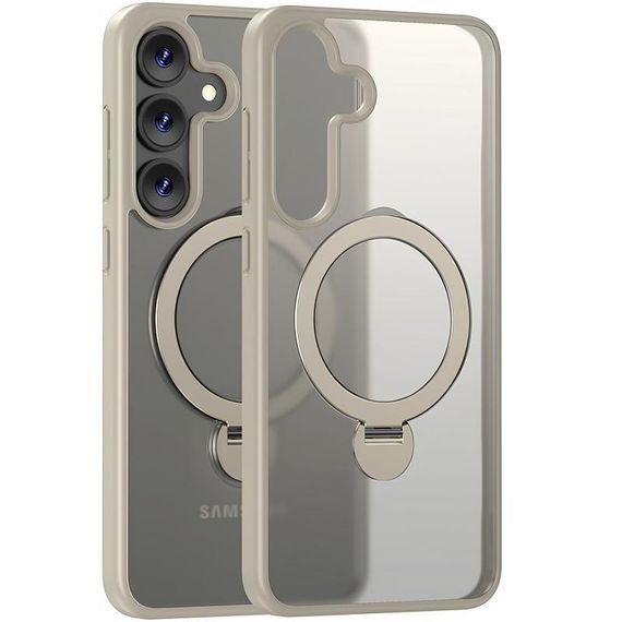 Чохол Ummi Colorful with MagSafe HQ Ring для Samsung Galaxy S25 Light Grey