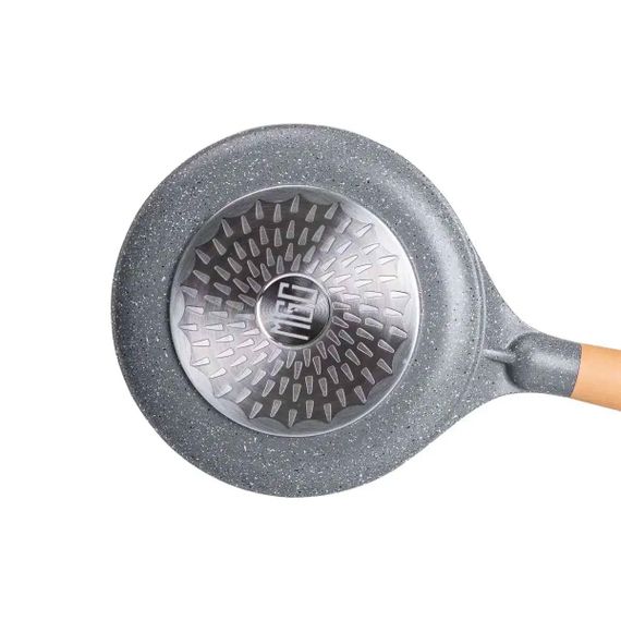 Алюминиевая блинная сковорода с мраморным антипригарным покрытием Ø 20 см, толстое дно MGC серый HP-4-426G | Зображення 4