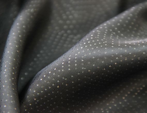 Підкладкова тканина віскозна італійська сіра з візерунком з крапочок RE 15.7 | Зображення 1