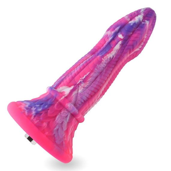 Фалоімітатор для секс-машин Hismith 10.3″ Silicone Monster Dildo Series, KlicLok та присоска Sex Aura