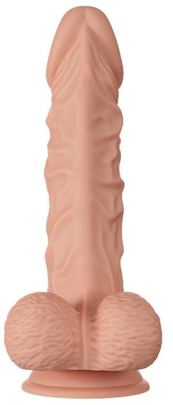 Фалоімітатор з мошонкою на присосці BAILE - Beautiful Burag 9.4", BW-008104NR Sex Aura | Зображення 2