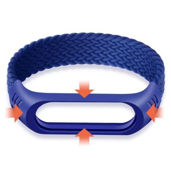 Тканинний монобраслет Braided Solo Loop для Xiaomi Mi Band 3/4/5/6 (S) | Зображення 3