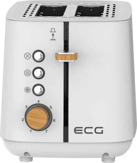 Тостер EСG ST 2768 Timber White 780-925 Вт білий | Зображення 5