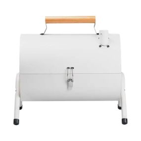 Мангал угольный двусторонний 38×28×40 см с решеткой белый HP452GBE