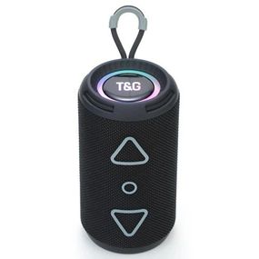 Колонка портативна Bluetooth T&G TG656 black чорна
