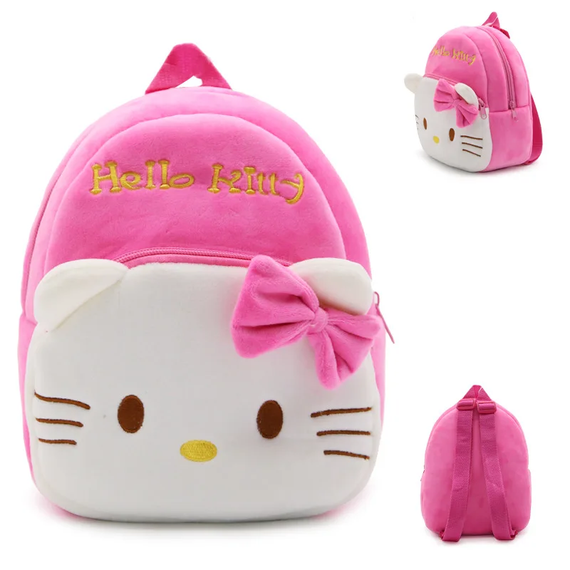 Плюшевий дитячий рюкзак Hello Kitty Рожевий (sv1987) | Зображення 1