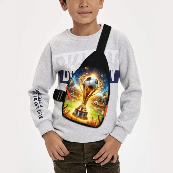 Сумка через плече дитяча Футбол 29х17 см сумка слінг для хлопчика (02243)