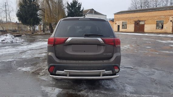 Задня дуга AK004-2 (нерж) для Mitsubishi Outlander 2012-2021 рр | Зображення 1