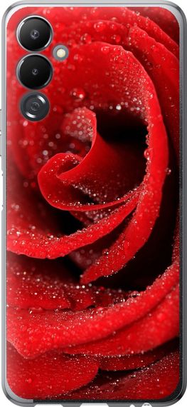 Чехол на Tecno Pova 4 LG7n Красная роза "529u-2967-17620"