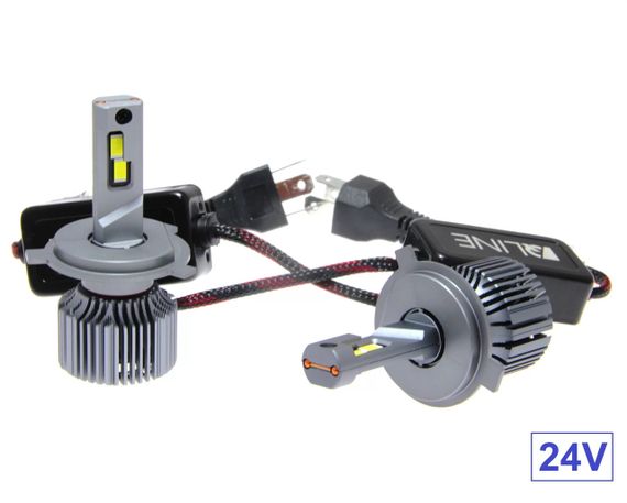 Комплект світлодіодних ламп QLine Ultra +200% 55W H4 6000K (2шт) 24V
