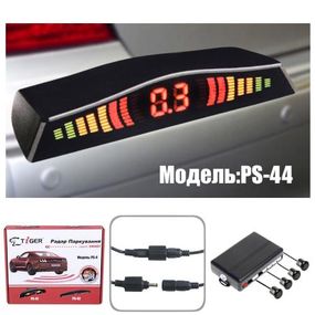Парктронік TIGER PS-44/LED/4 датчики D=18мм/конектор/чорний/чорний