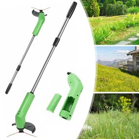 Бездротова газонокосарка на батарейках Zip Trim / Ручна міні газонокосарка для саду / Тример для трави