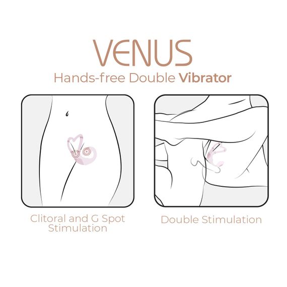 Смарт-вібратор для пар Adrien Lastic Venus + APP, подвійний, можна носити під одягом, 10 режимів | Зображення 7