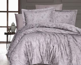 Постельное белье First Choice Cotton Satin 160x220 семейный Advina Mink