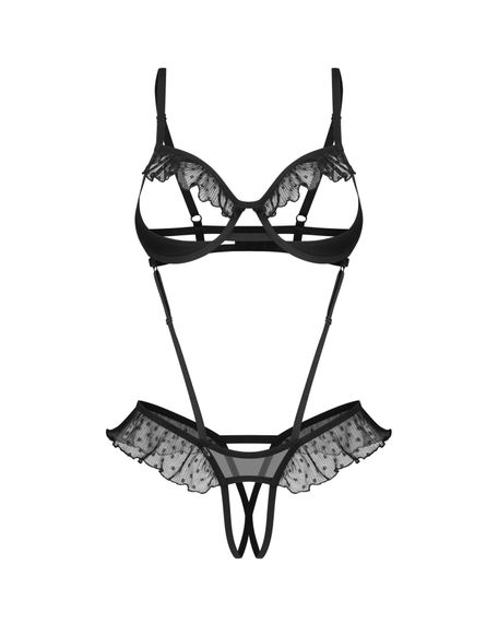Боді Obsessive Carrola crotchless teddy S/M, S/M | Зображення 5