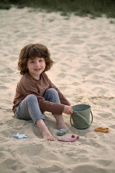 Набір іграшок для піску дитячий силіконовий Зелений | Зображення 1