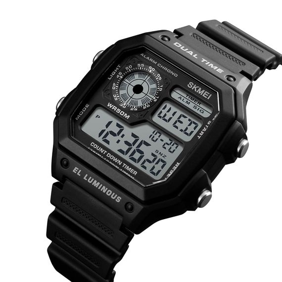 Чоловічий годинник Skmei 1299BK Black. | Зображення 1